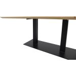 Eettafel Conroe met metalen tafelvoet dubbel