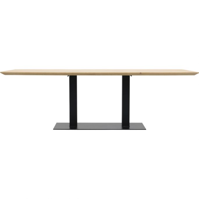 Eettafel Conroe met metalen tafelvoet dubbel