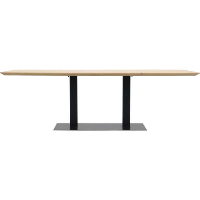Eettafel Conroe met metalen tafelvoet dubbel