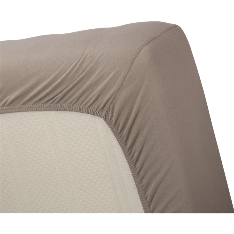 Hoeslaken Jersey Taupe 90x200/220