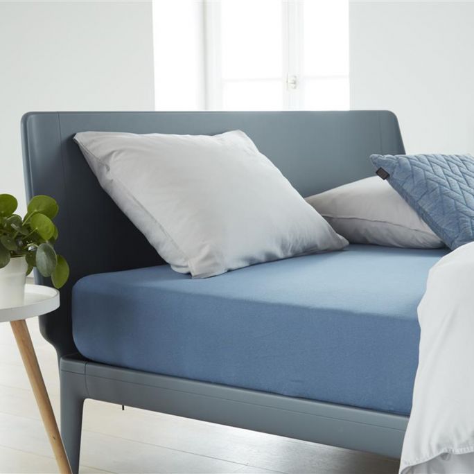 Hoeslaken Jersey Blue 160x200/220