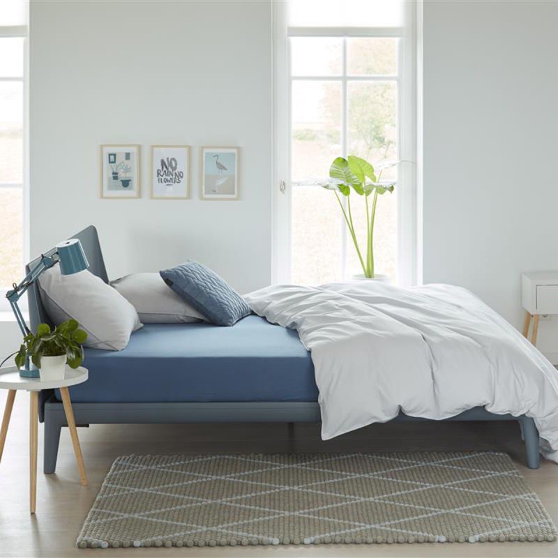 Hoeslaken Jersey Blue 160x200/220