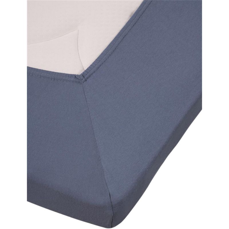 Hoeslaken Jersey Topper Blue 180x200/220