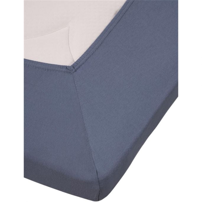 Hoeslaken Jersey Splittopper Blue 180x200/220