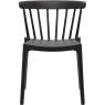 Spijlenstoel Bliss Zwart Outdoor