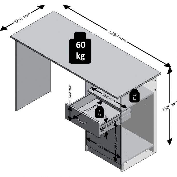 Bureau Joppe - beton-wit
