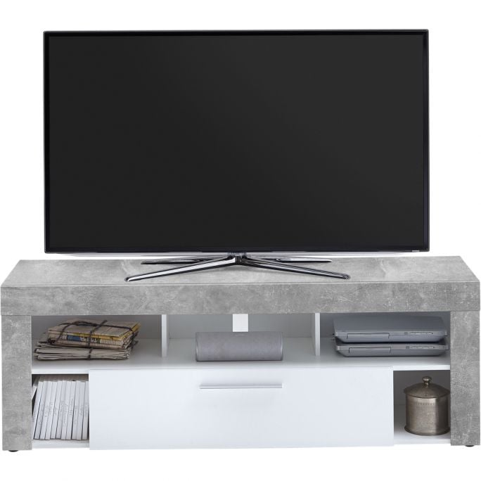 Tv-meubel Veendam - beton-wit