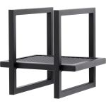 Wandrek Baja 30cm Zwart Metaal