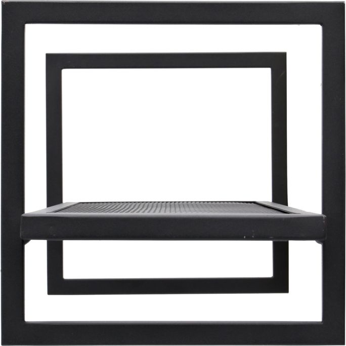 Wandrek Baja 100cm Zwart Metaal