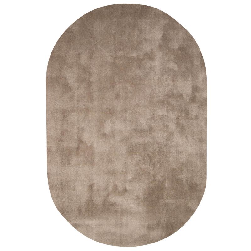 Vloerkleed Cowan ovaal taupe 15