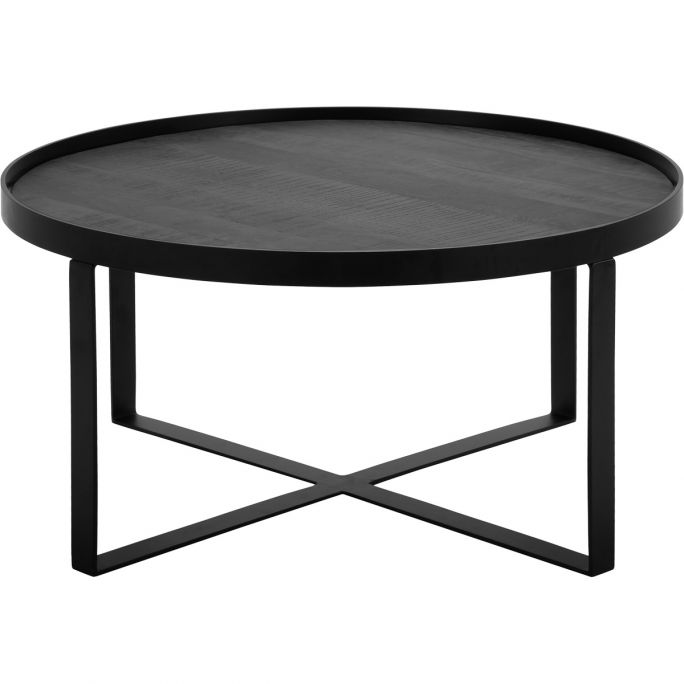 Salontafel Hampton rond 80cm poot black | Trendhopper.nl