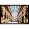 Wanddecoratie Galleria Vittorio Emanuele Milano 120x80cmmet zwarte baklijst