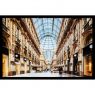 Wanddecoratie Galleria Vittorio Emanuele Milano 135x90cmmet zwarte baklijst