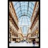Wanddecoratie Galleria Vittorio Emanuele Milano 80x120cmmet zwarte baklijst