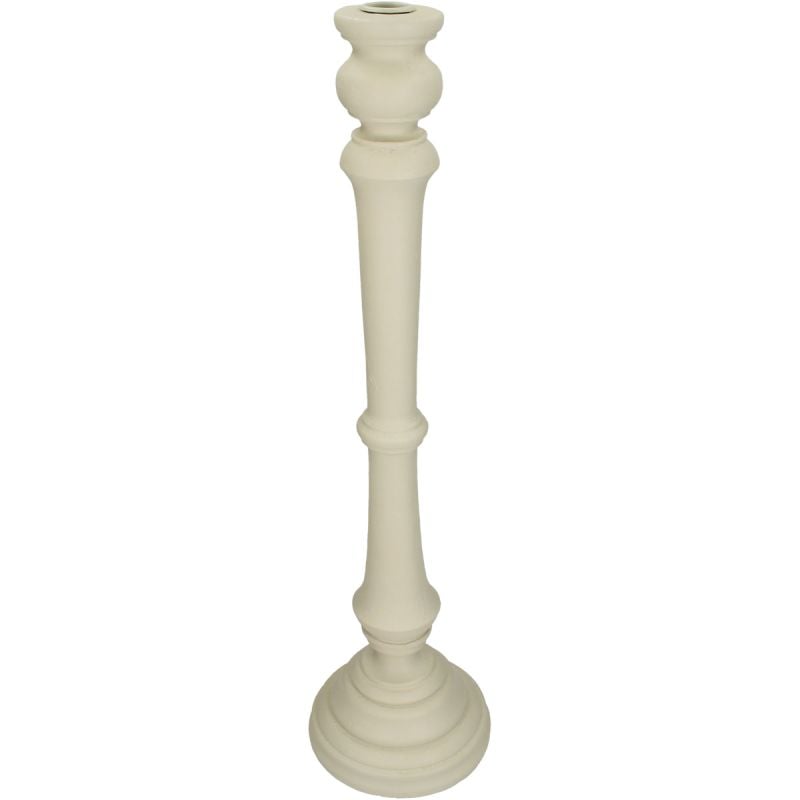Kandelaar Stick 55cm hoog ivoor