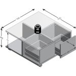 Salontafel Tilburg beton - wit