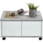 Salontafel Tilburg beton - wit