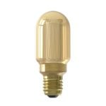 Calex LED Glassfiber Buis Lamp T45 220-240V 3,5W 120lm E27 Goud 1800K, dimbaar