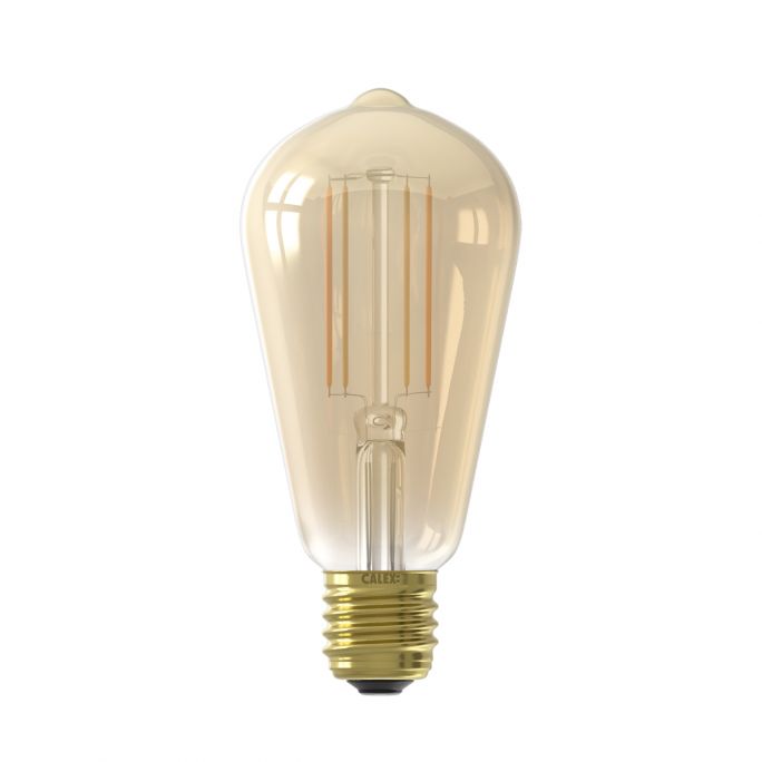 Calex Smart LED Filament Goud Rustieklamp ST64 E27 220-240V 7W 806lm 1800-3000K