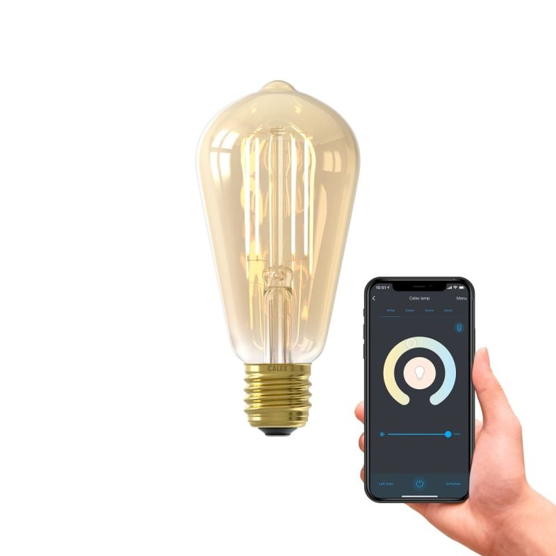 Lichtbron Rustieklamp Smart Goud E27 afbeelding