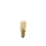 Calex LED Full Glass Filament Pilot lamp 240V 1,5W 130lm E14 T26x58, Gold 2100K CRI80, energy label A++