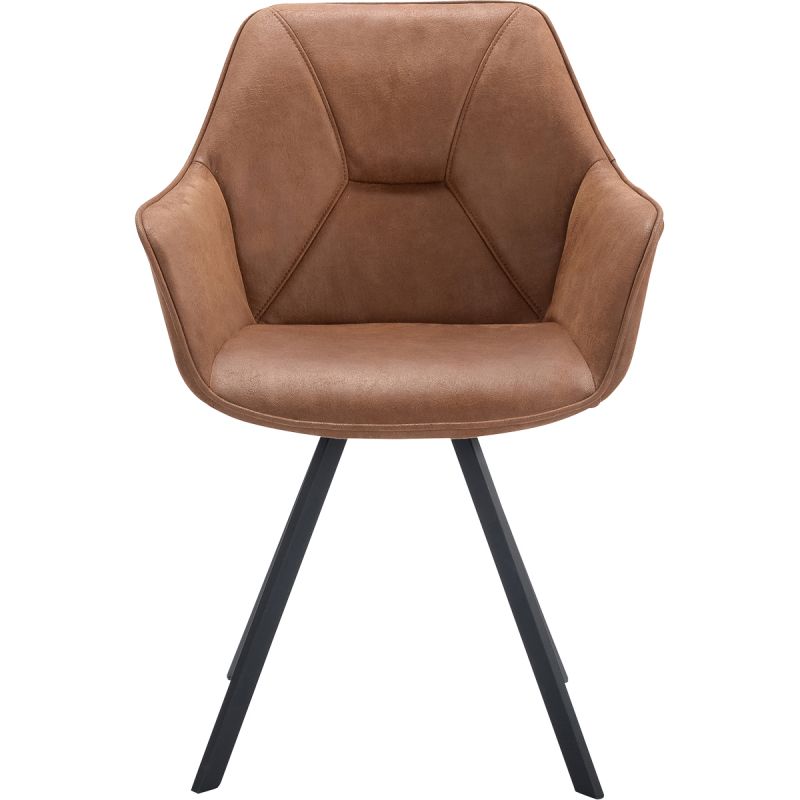 Eetkamerstoel Beatty microleder Camel