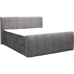 Boxspring Stora in stof Velvet Antraciet incl. opbergbox