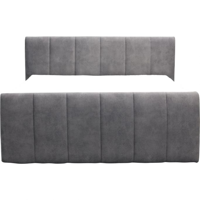 Boxspring Stora in stof Velvet Antraciet incl. opbergbox