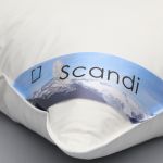 Hoofdkussen Scandi 100% eendenveertjes 60x70