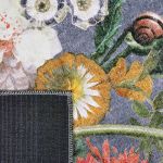 Vloerkleed Flower grijs  160x230