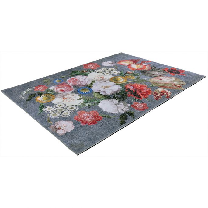 Vloerkleed Flower grijs  160x230