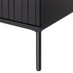 TV meubel Gravure New 150 cm Grenen Zwart