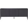 Tv-meubel Gravure New 150 cm Grenen Zwart