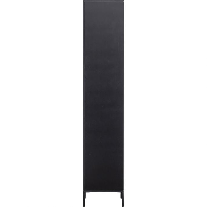 Hoge kast Gravure New Grenen Zwart