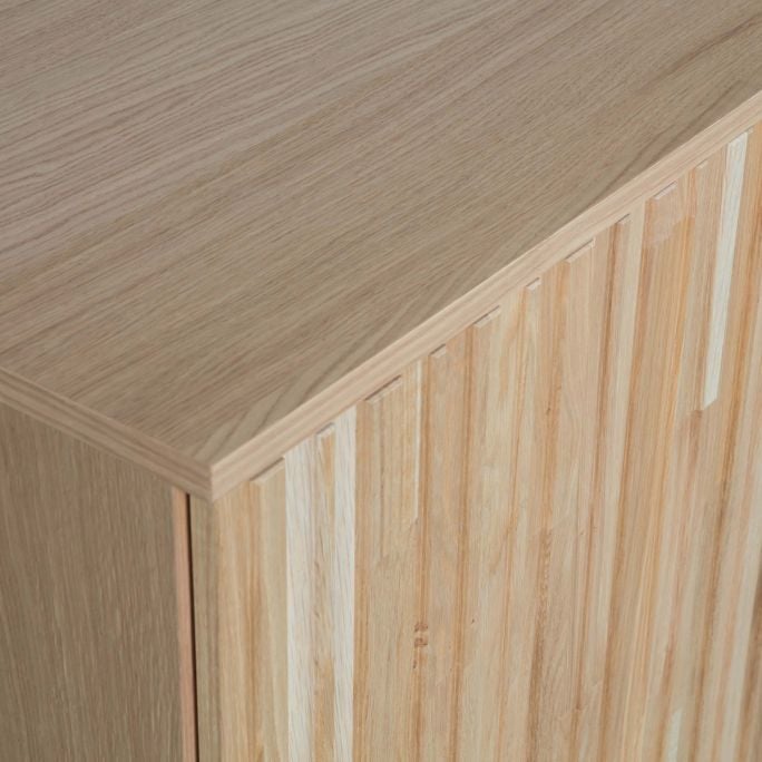 Dressoir Gravure New Eiken Blanke lak