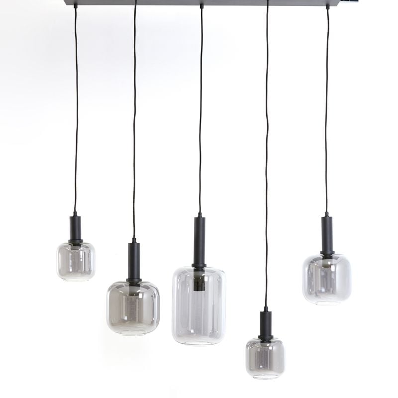 Hanglamp Loki 5-lichts smoke afbeelding