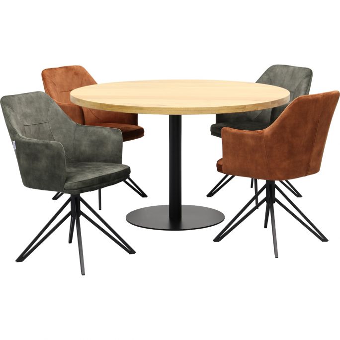 Eettafel Zeno rond Ø130cm