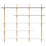 Kast Bend wit-eiken 224cm breed