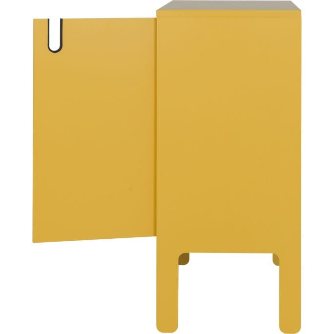 Kast Unique 2 deurs smal geel