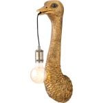 Wandlamp Struisvogel antiek brons