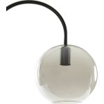 Vloerlamp Suzy mat zwart+smoke glas