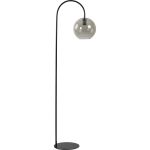 Vloerlamp Suzy mat zwart+smoke glas