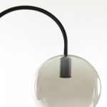 Vloerlamp Suzy mat zwart+smoke glas