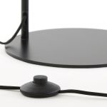 Vloerlamp Suzy mat zwart+smoke glas