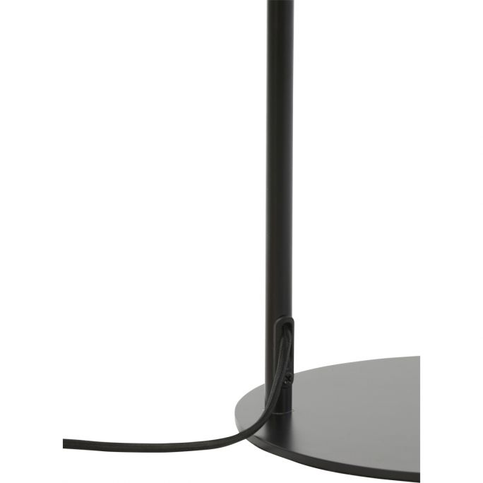 Vloerlamp Suzy mat zwart+smoke glas