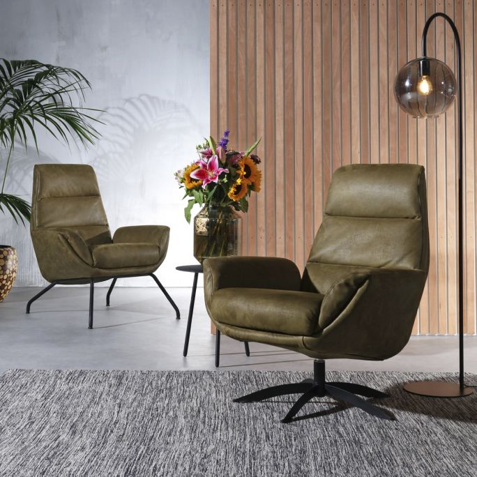 Vloerlamp Suzy mat zwart+smoke glas