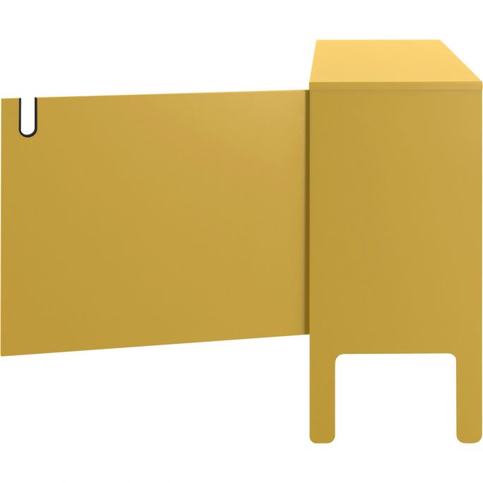 Kast Unique 2 deurs breed geel