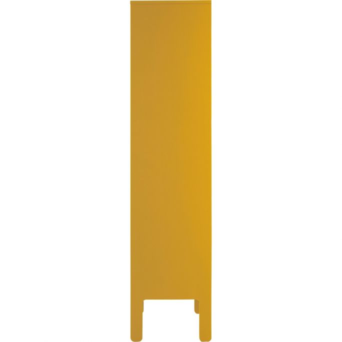 Vitrinekast Unique smal geel