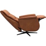 Relaxfauteuil Faith met 3 vlaks rug