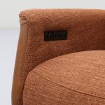 Relaxfauteuil Faith met 3 vlaks rug